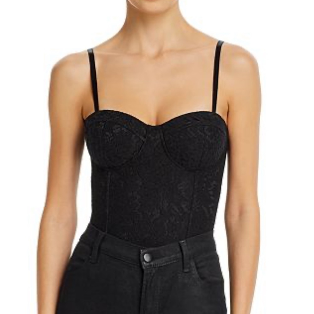 Aqua sleeveless lace body suit